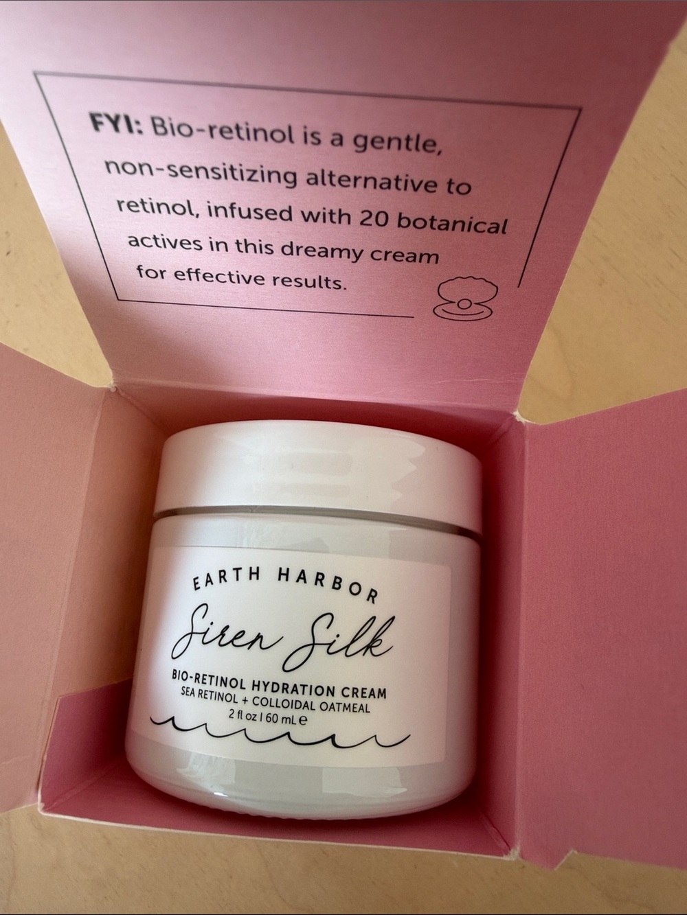 Earth Harbor Siren Silk Bio-Retinol Hydration Cream - Pink